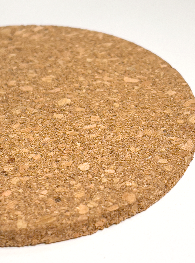 Bases de corcho para kokedamas